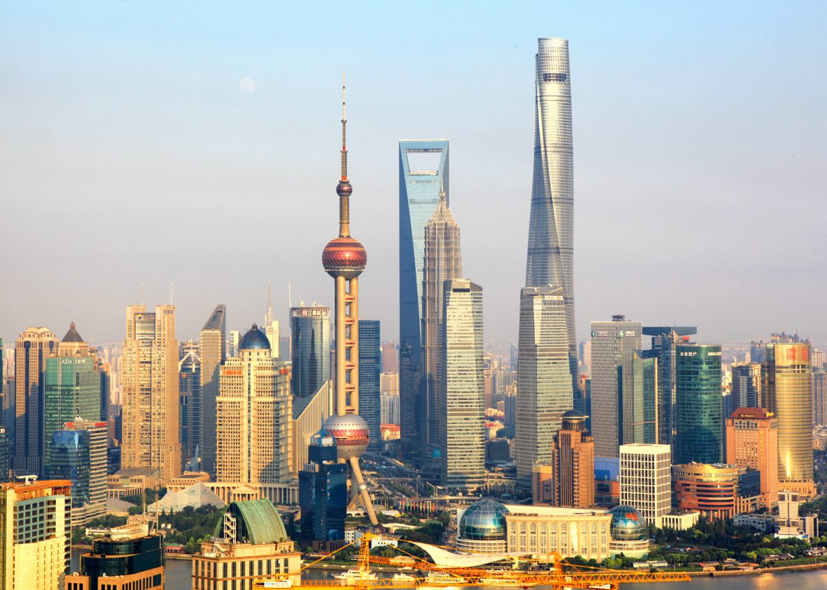 Completed Shanghai Tower is the world's second tallest
