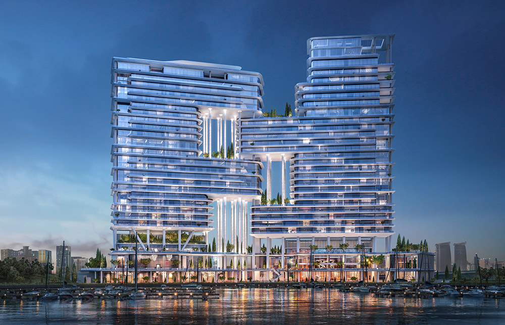 Foster + Partners-designed Dorchester hotel in Dubai set for 2020
