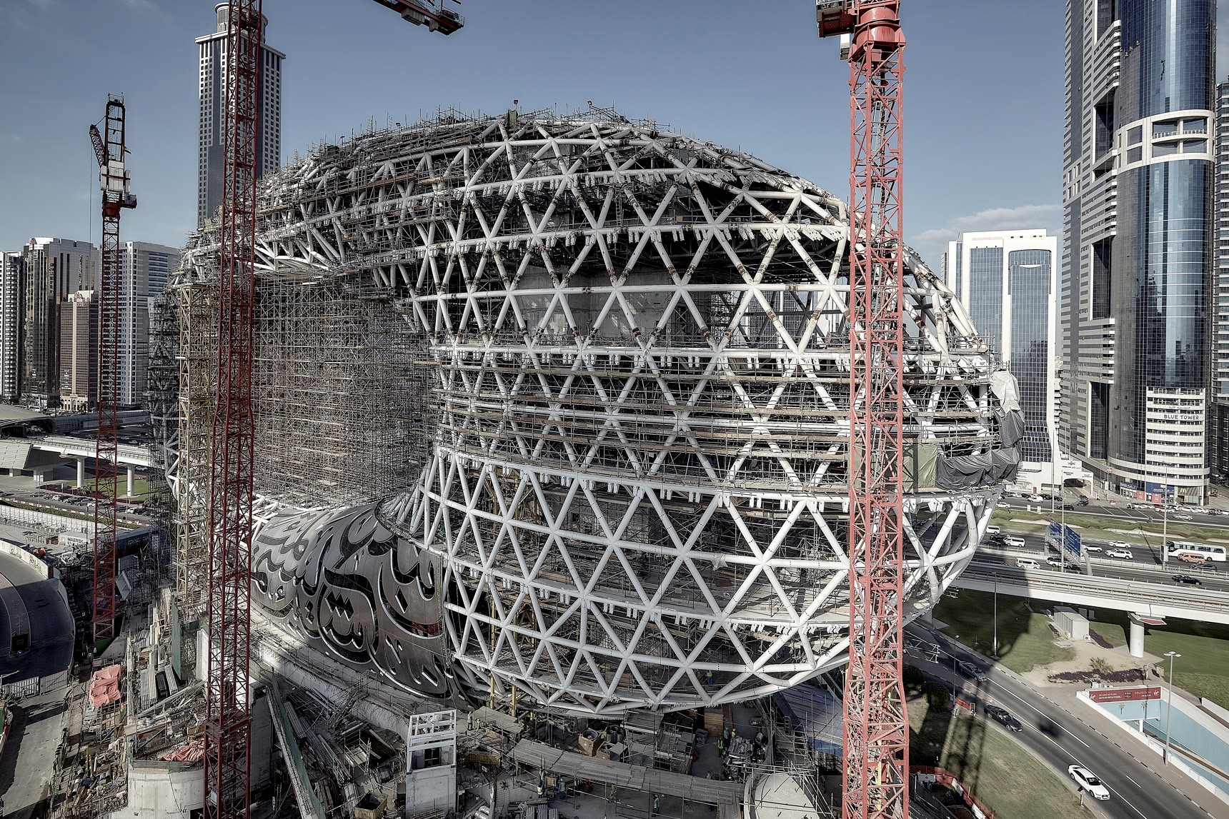 New images of Dubai's Museum of the Future reveal structural complexity