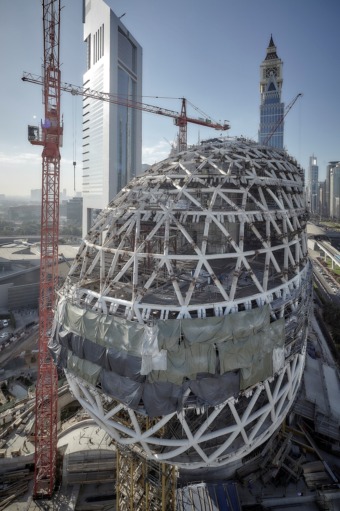 New images of Dubai's Museum of the Future reveal structural complexity